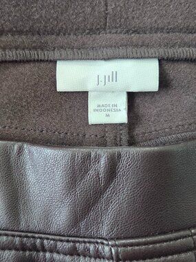 J. Jill Faux Leather Pants M